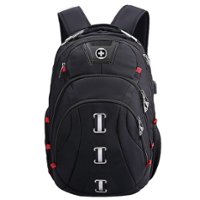 Swissdigital Design - Pixel Backpack - Black - Front_Zoom
