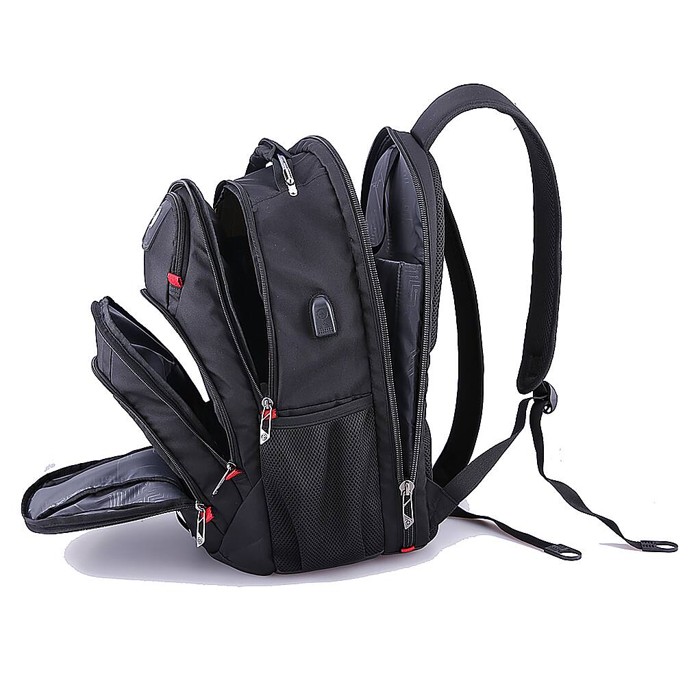 Alt View 13. Swissdigital Design - Pixel Backpack - Black.