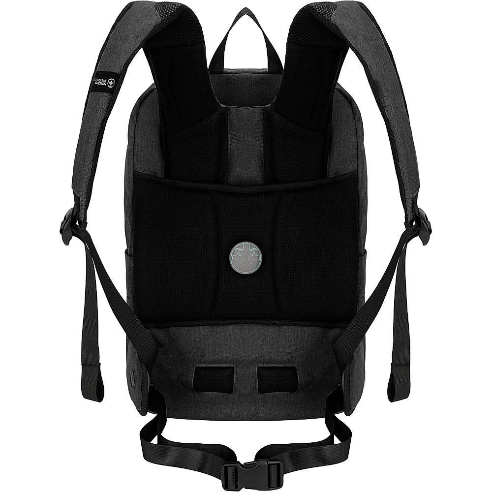 Angle View: Swissdigital Design - Empere TM Massage Backpack - Grey / Black