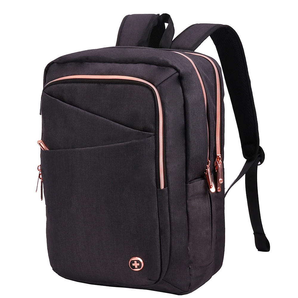 Angle View: Samsonite - Large Kombi Backpack for 15.6" Laptop - Black/Brown