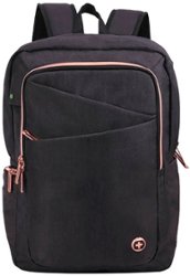 Swissdigital Design - Katy Rose Backpack - Black and Rose Gold - Front_Zoom
