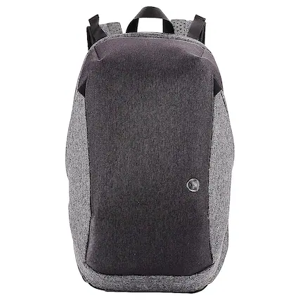 Front. Swissdigital Design - Cosmo 3.0 Massage Backpack - Gray and Black.