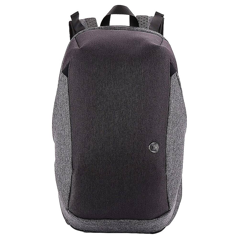 Front. Swissdigital Design - Cosmo 3.0 Massage Backpack - Gray and Black.