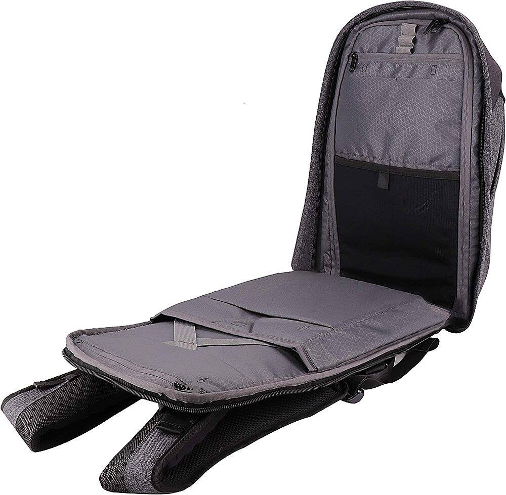 Alt View 1. Swissdigital Design - Cosmo 3.0 Massage Backpack - Gray and Black.