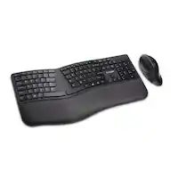 Kensington - Pro Fit Ergo K75406US Ergonomic,Full-size Wireless Keyboard and Mouse Bundle - Black - Front_Zoom