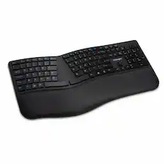 Front. Kensington - Pro Fit K75401US Ergonomic,Full-size Wireless Keyboard - Black.