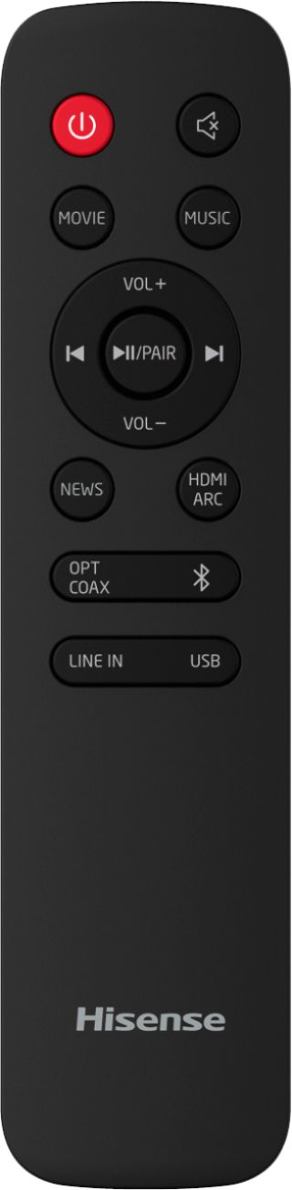 Best Buy: Hisense Soundbar HS205 black 2.0-Channel