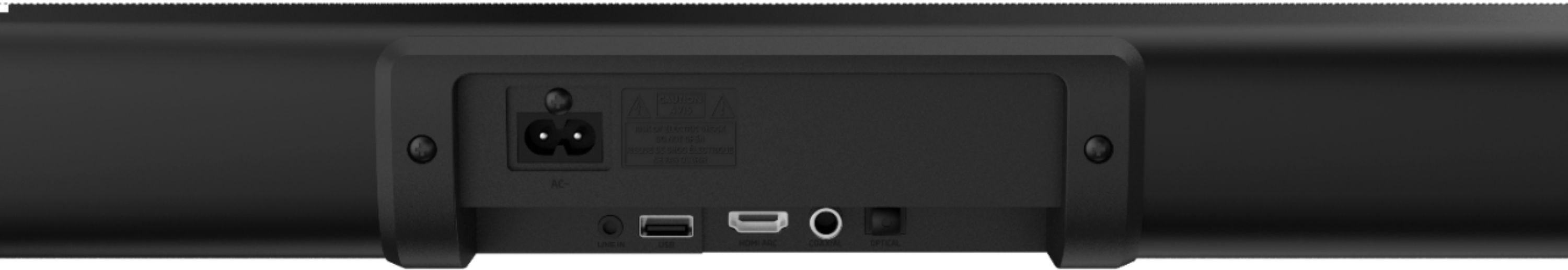 Back View: Hisense - 3.1-Channel Soundbar with Wireless Subwoofer - Black