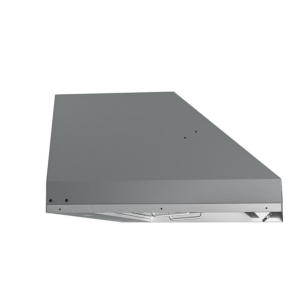 Alt View 17. Zephyr - Monsoon II 36 in. 1200 CFM Insert Mount Range Hood with LED Light - Stainless Steel.