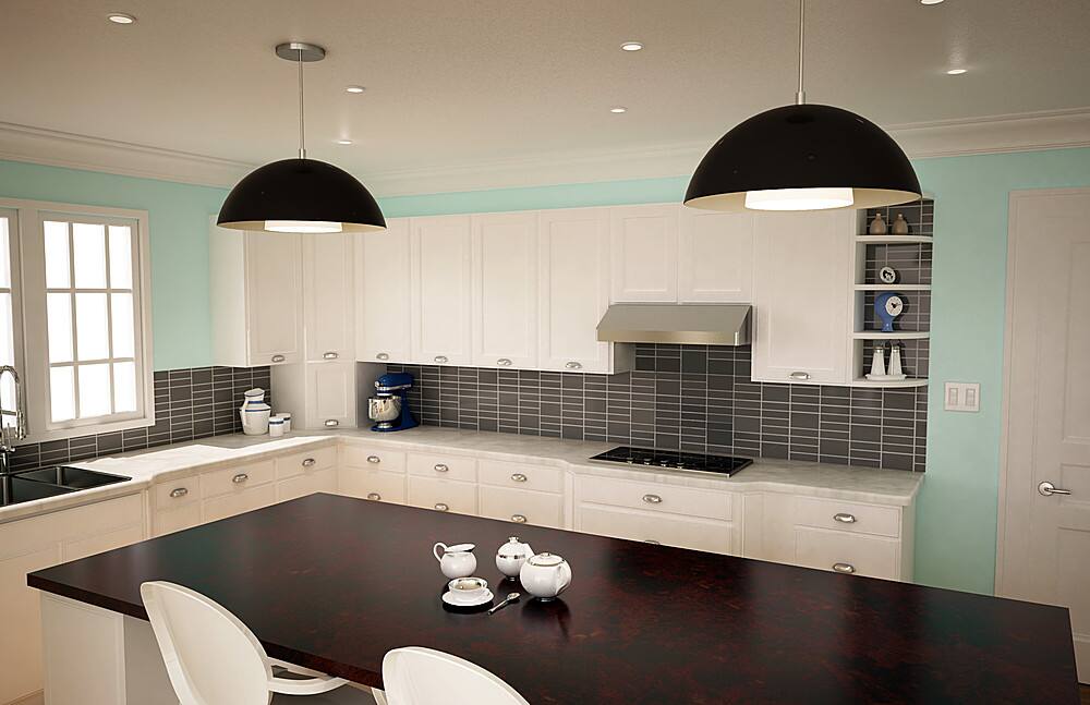 Alt View 13. Zephyr - Gust 36 in. 290 CFM Under Cabinet Mount Range Hood with LED Light - Stainless Steel.