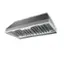 Angle. Zephyr - Monsoon I 30 in. 600 CFM Insert Mount Range Hood with LED Light - Stainless Steel.
