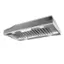 Angle. Zephyr - Monsoon II 42 in. 1200 CFM Insert Mount Range Hood with LED Light - Stainless Steel.