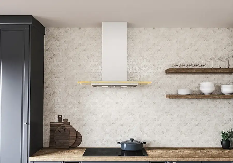 Alt View 18. Zephyr - Verona 30 in. 600 CFM Wall Mount Range Hood with LED Light - Stainless Steel.