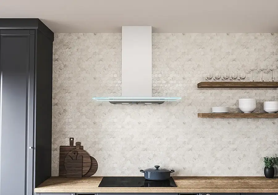 Alt View 19. Zephyr - Verona 30 in. 600 CFM Wall Mount Range Hood with LED Light - Stainless Steel.