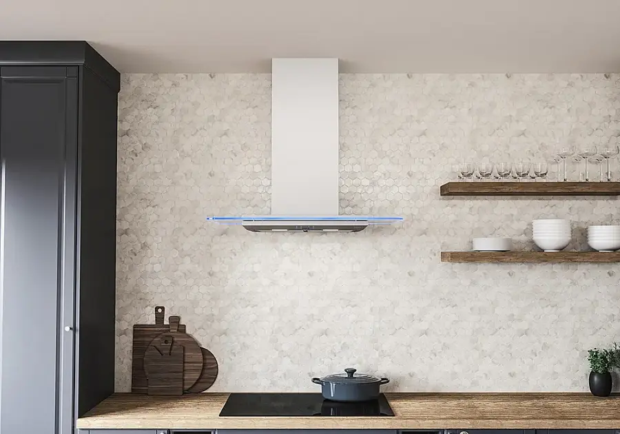 Alt View 20. Zephyr - Verona 30 in. 600 CFM Wall Mount Range Hood with LED Light - Stainless Steel.