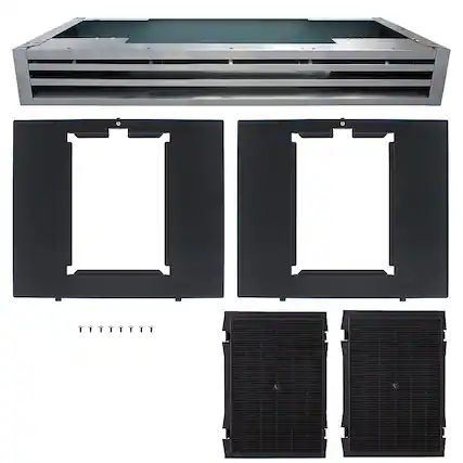 Front. Zephyr - Recirculating Kit for AK7000CS AK7300AS AK7400AS AK7500CS Range Hood - Stainless Steel.