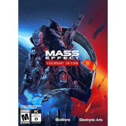 Mass Effect Legendary Edition PC Digital Download Mature 17+ ESRB No 5 NCLUOEO BioWare Electronic Arts - M (Mature 17+)