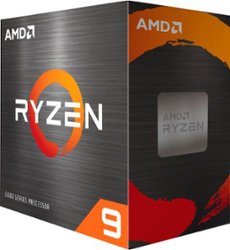 AMD - Ryzen 9 5900X 4th Gen 12-core, 24-threads Unlocked Desktop Processor Without Cooler - Black - Front_Zoom