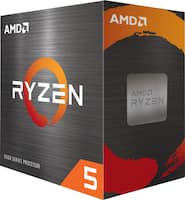 AMD - Ryzen 5 5600X 4th Gen 6-core, 12-threads Unlocked Desktop Processor With Wraith Stealth Cooler - Black - Front_Zoom