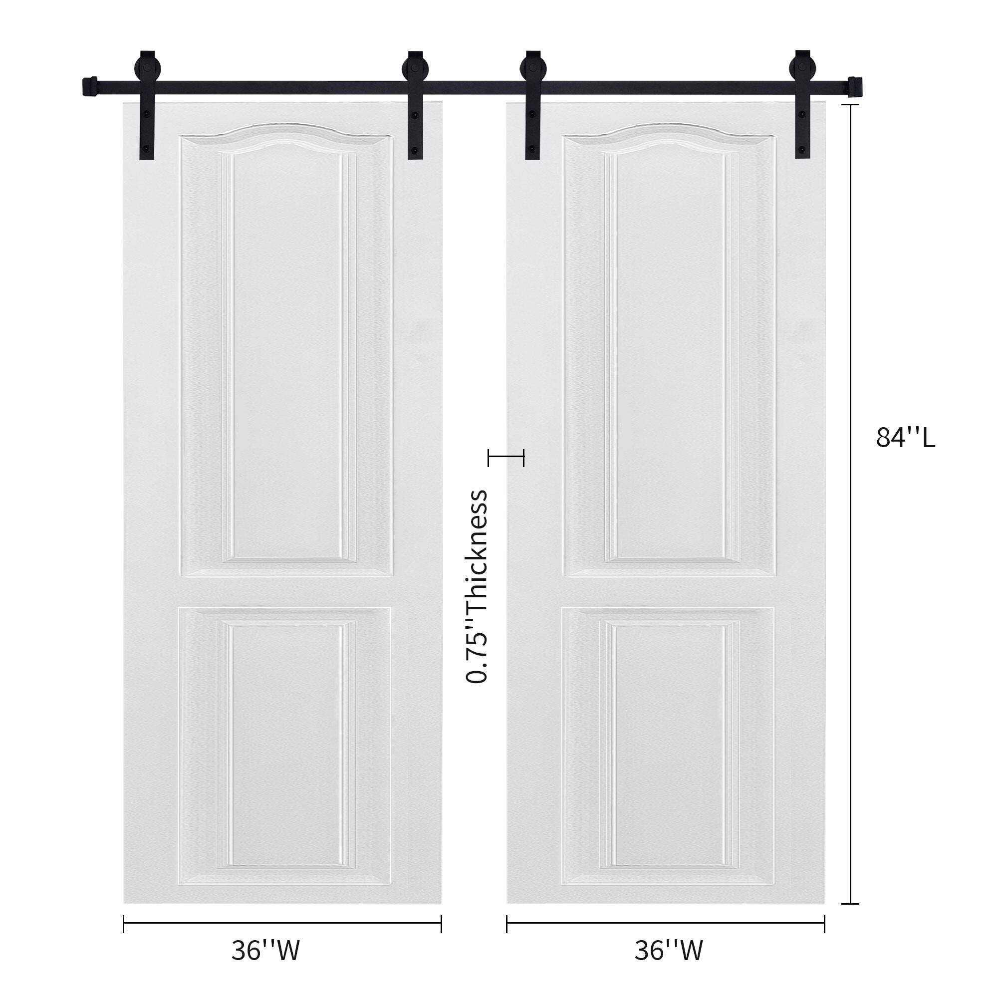 0.75" Thickness 84"L 36"W 36"W