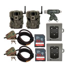 Stealth Cam - Fusion X 26MP Trail Camera (Verizon) Super Security Bundle (2-Pack)