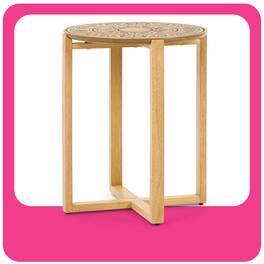 Adore Decor - Dahlia Side Table - Natural