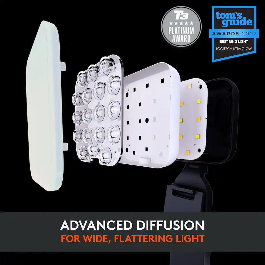 Logitech Litra Glow Premium LED Streaming Light with TrueSoft ...