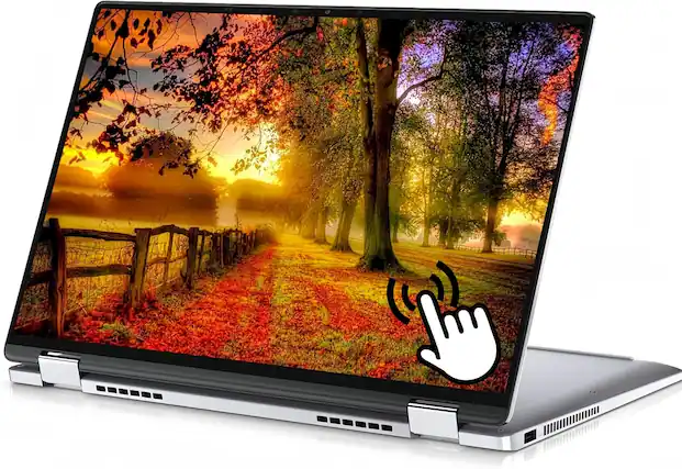 Front. Dell - LATITUDE 7400 2-IN-1 14.0" INTEL CORE I7-8665U - 16GB RAM, 512GB SSD - Touchscreen, Windows 11 Pro.