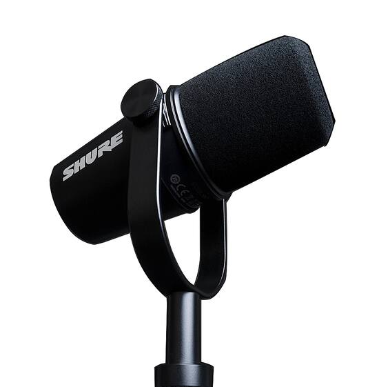 Shure Mv7 Dynamic Cardioid Usb Microphone Shu Mv7k Best Buy