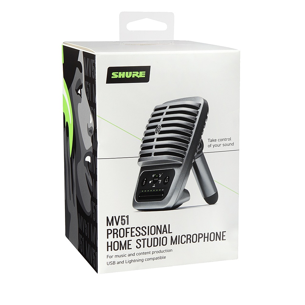 Shure MV51-DIG USB Condenser Microphone SHU MV51DIG - Best Buy