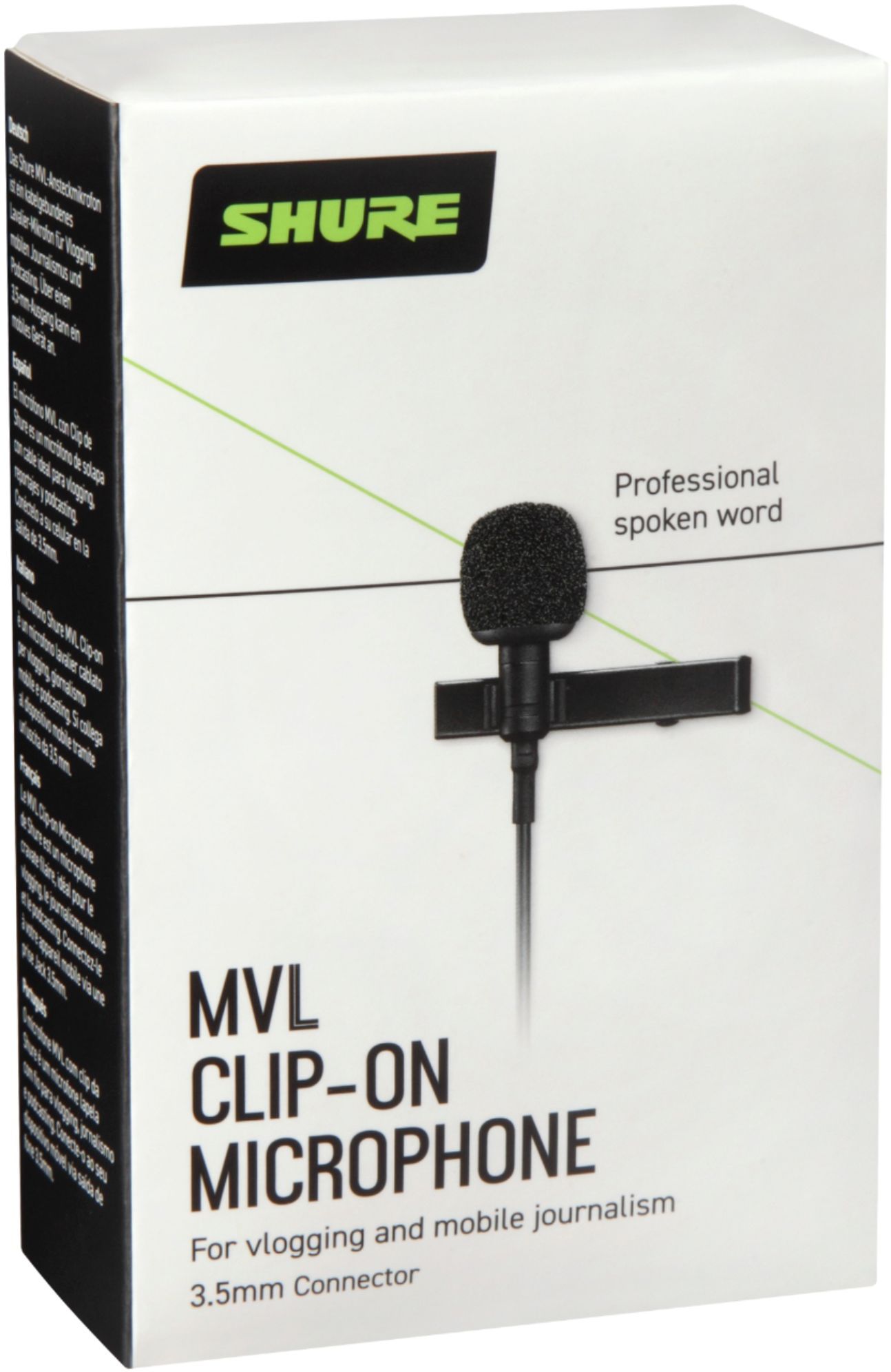 MVL - Microfono Lavalier a Condensatore Omnidirezionale MOTIV ™ MVL per  smartphone o tablet - Shure Italia