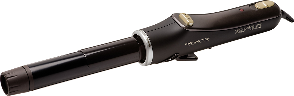 Angle View: Rowenta - Curl Active 1.25" Curling Iron - Black