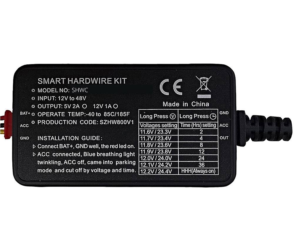 Alt View 13. myGEKOgear - Dash Cam Smart Hardwire Kit for most Vehicles - Black.