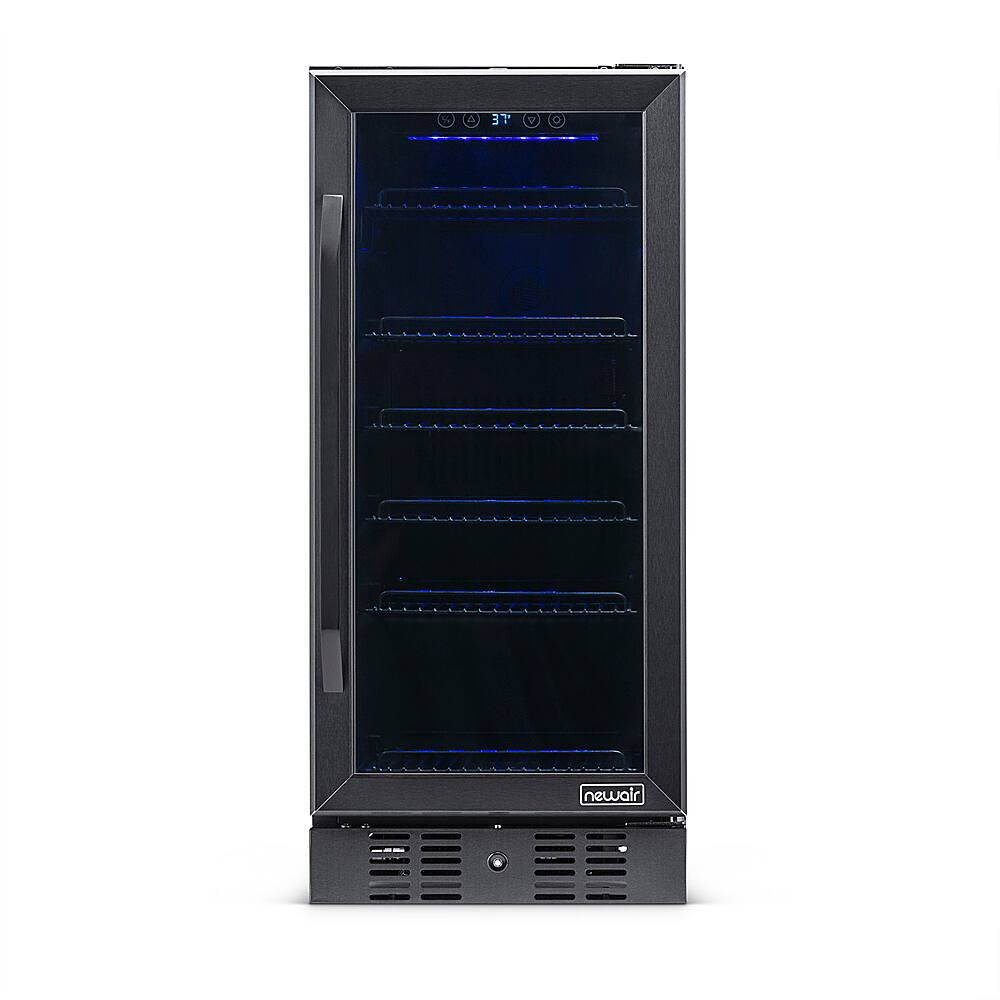 Alt View 15. NewAir - 96-Can Built-In Beverage Cooler with Precision Temperature Controls and Adjustable Shelves - Black Stainless Steel.