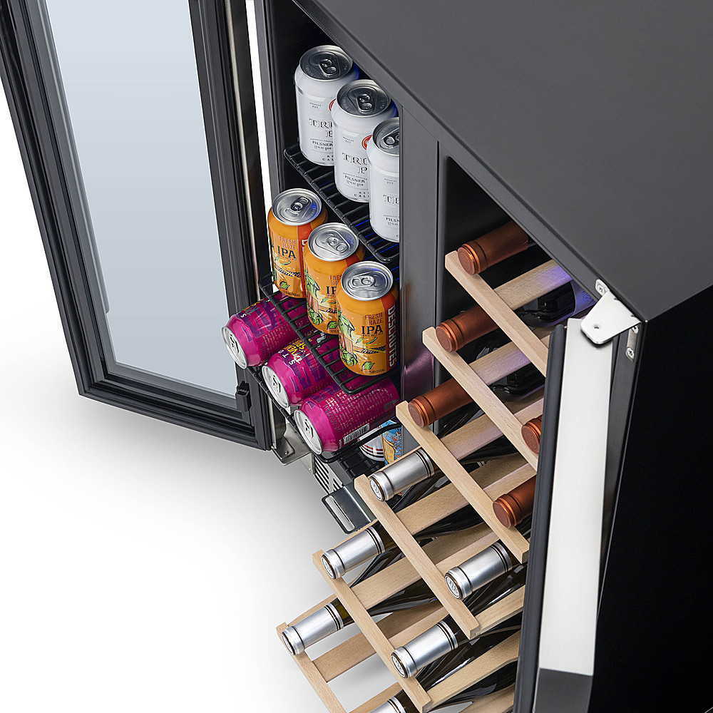 Angle View: Frigidaire - Gallery Series 52-Bottle Wine Cooler - Stainless Steel