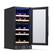Alt View 21. NewAir - 15” Built-in 29 Bottle Dual Zone Compressor Wine Fridge - Black Stainless Steel.