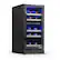 Left. NewAir - 15” Built-in 29 Bottle Dual Zone Compressor Wine Fridge - Black Stainless Steel.