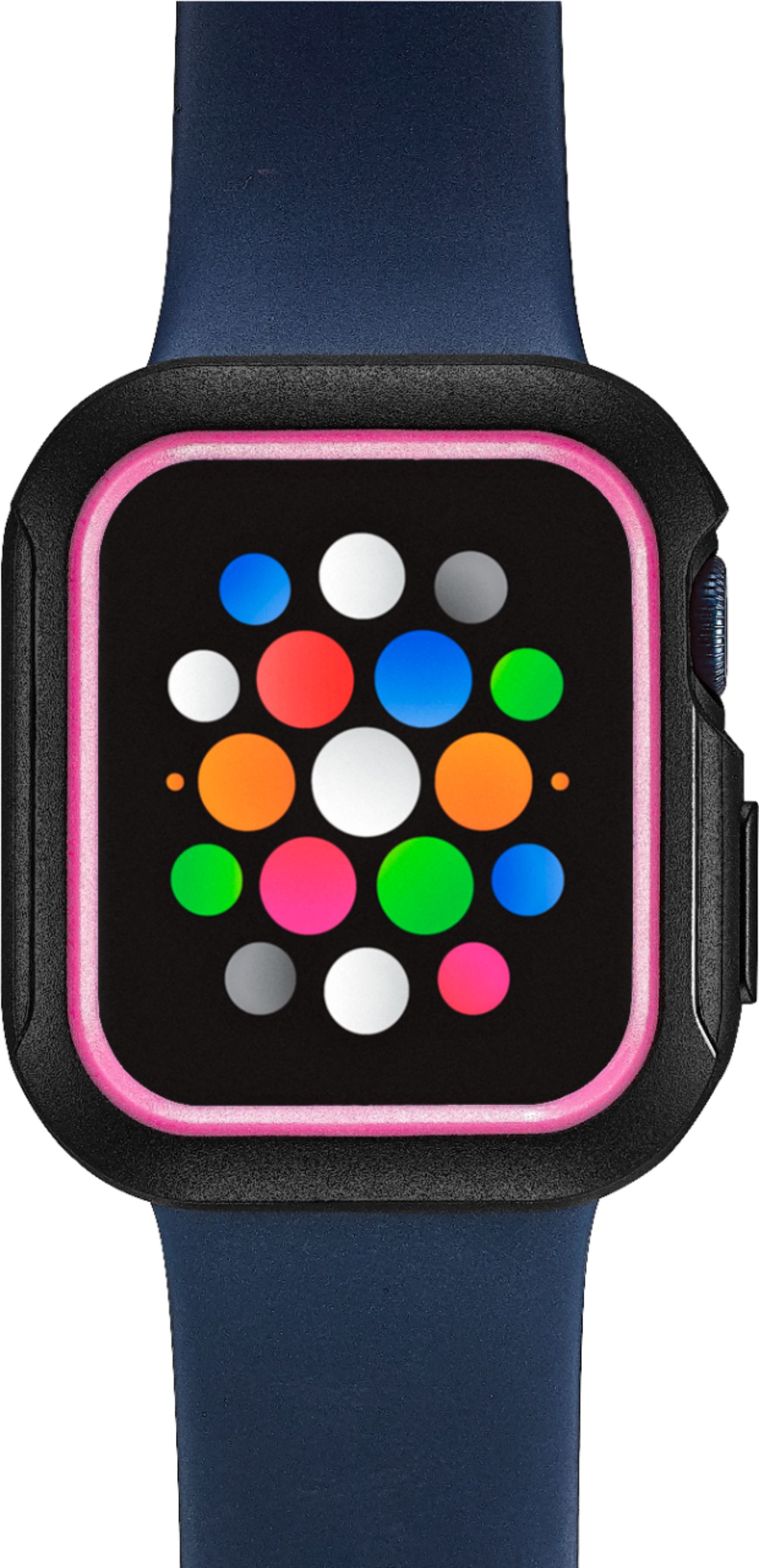 Black White Pink Color Blocks Apple Watch Band by speckled