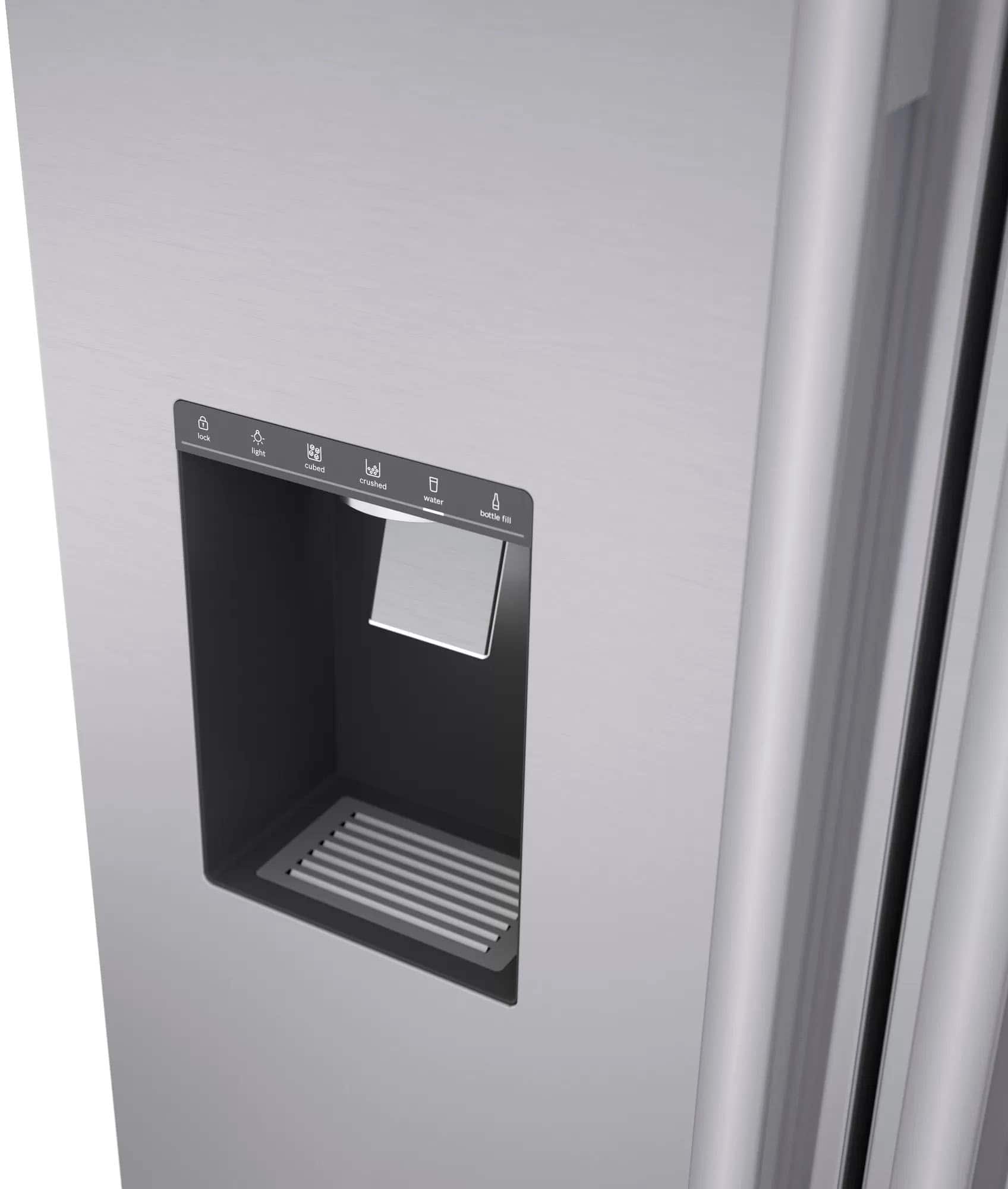 Alt View 17. Bosch - 500 Series 21 Cu. Ft. French Door Counter-Depth Smart Refrigerator with External Water and Ice Maker - Stainless Steel.