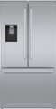 Front Zoom. Bosch - 500 Series 21 Cu. Ft. French Door Counter-Depth Smart Refrigerator with External Water and Ice Maker - Stainless Steel.