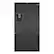 Front. Bosch - 500 Series 21 Cu. Ft. French Door Counter-Depth Smart Refrigerator with External Water and Ice Maker - Black Stainless Steel.
