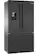 Angle. Bosch - 500 Series 21 Cu. Ft. French Door Counter-Depth Smart Refrigerator with External Water and Ice Maker - Black Stainless Steel.
