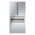 Bosch - 800 Series 36 in. Wide 20 Cu. Ft. 4-Door French Door Bottom Freezer Counter-Depth Smart Refrigerator - Stainless Steel