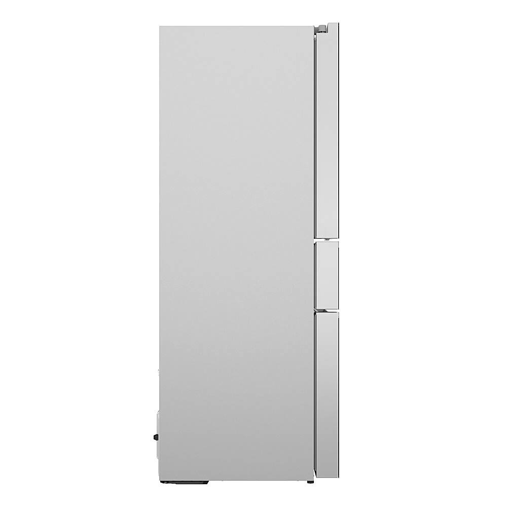 Alt View 1. Bosch - 800 Series 20 Cu. Ft. 4-Door French Door Counter-Depth Smart Refrigerator with Beverage Cooler Drawer - Stainless Steel.