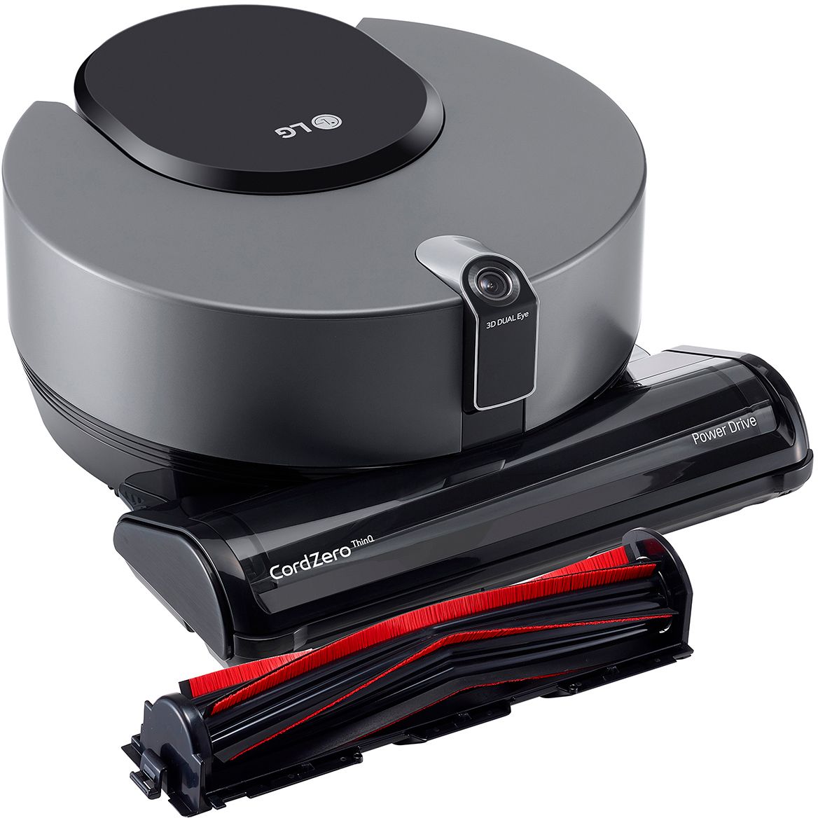 Angle View: 360 - C50 Vacuum+Mop Combo Robot Cleaner - Black