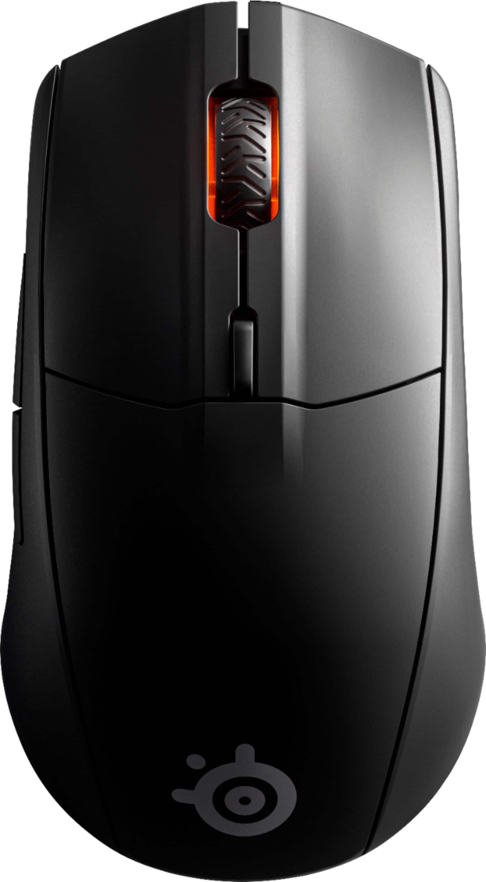 SteelSeries - Rival 3 Lightweight Wireless Optical Gaming Mouse with Brilliant Prism RGB Lighting - Wireless - Black - Front_Zoom