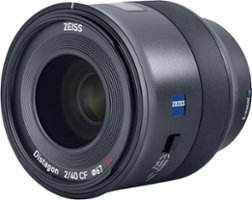 ZEISS - Batis 40mm f/2 CF Standard, Close-Focus Camera Lens for Full-frame Sony E-Mount Mirrorless Cameras - Black - Front_Zoom