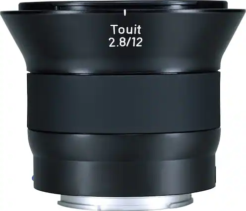 Front. ZEISS - Touit 12mm f/2.8 Ultra Wide-angle Camera Lens for APS-C Sony E-Mount Mirrorless Cameras - Black.