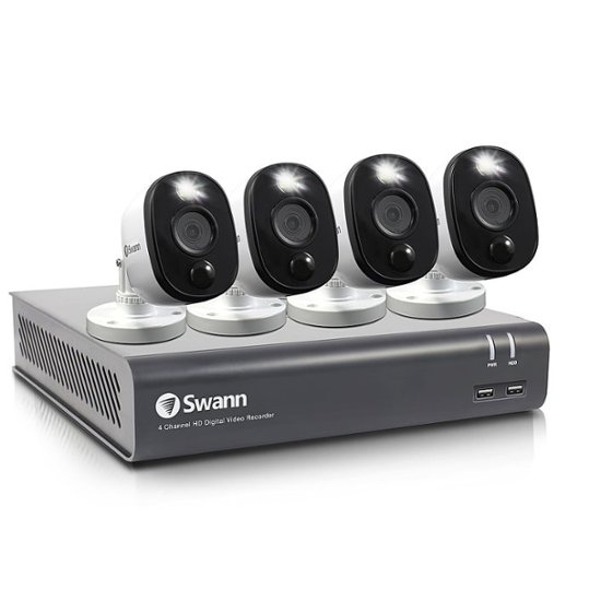 Swann 4Channel, 4Camera Indoor/Outdoor Wired 1080p 1TB DVR