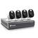Front. Swann - 4-Channel, 4-Camera Indoor/Outdoor Wired 1080p 1TB DVR Surveillance System - White.